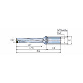 TOP-5XD (DIA 12-50) Indexable drills with unique square inserts & coolant holes, drilling depth 5xD - Big-tools Industrial Supply Tools for Metal Cutting